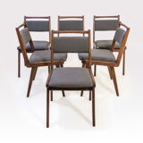 Upholstered “JAR” type chair set Bent Furniture Factory, Jasienica