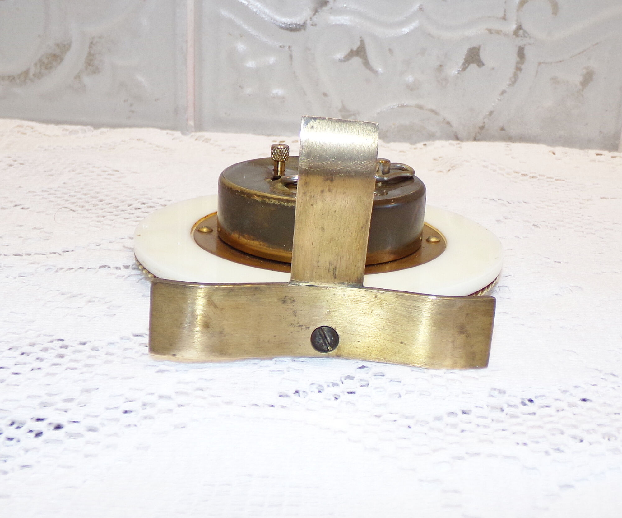 FRANCE 1950 - Charming little Vintage JAZ Alarm Clock - Torsic Cristaglas