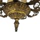 Palwa Palma & Walter style - Hollywood Regency style - brass - facet-cut gl
