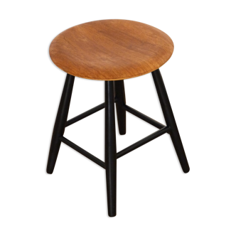 Scandinavian vintage stool wood and teak