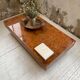 Table basse italienne laque loupe d’orme