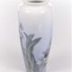 Royal Copenhagen Porcelain Vase painted with the trumpet flower.