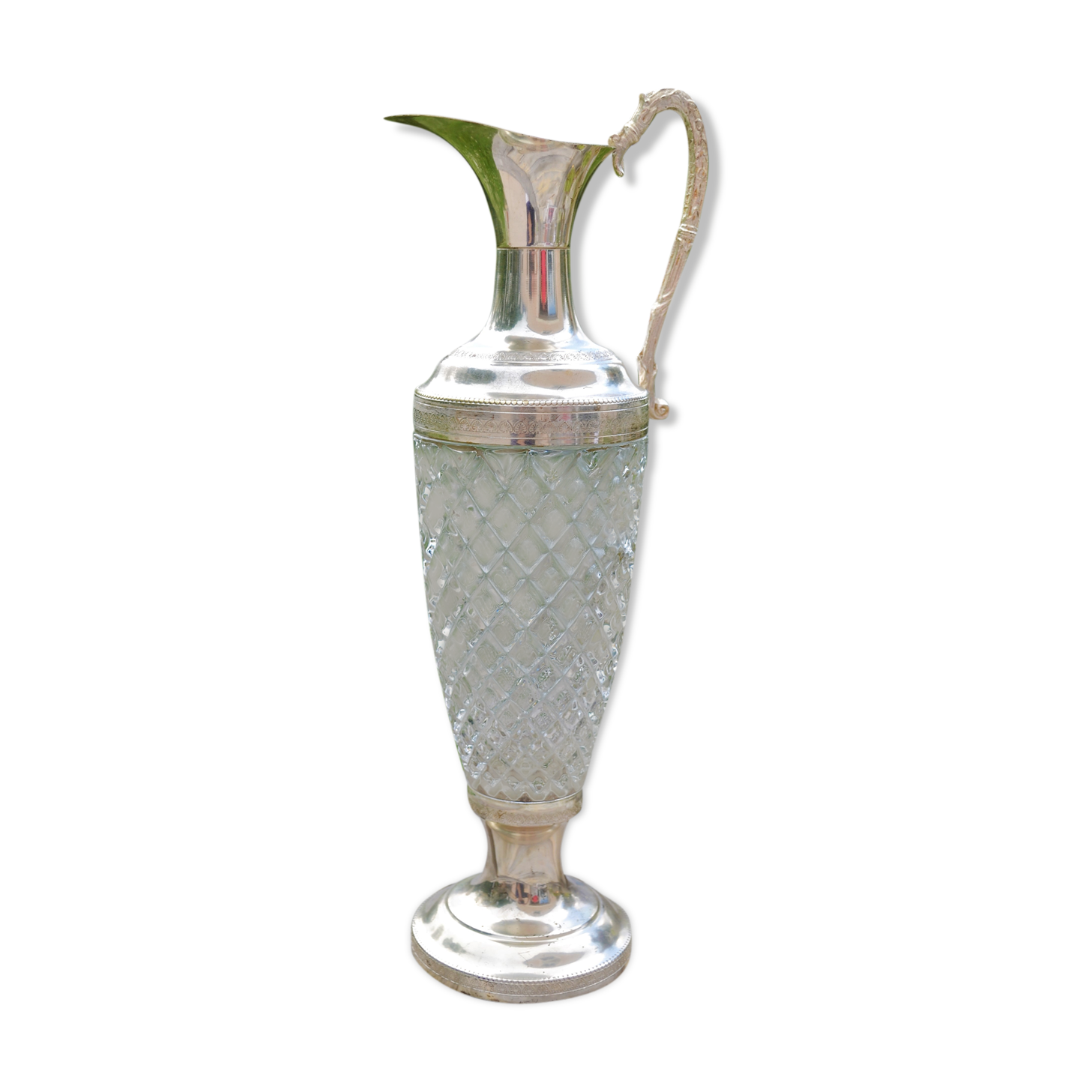 Carafe Aiguière à vin verre et étain - Arts de la table