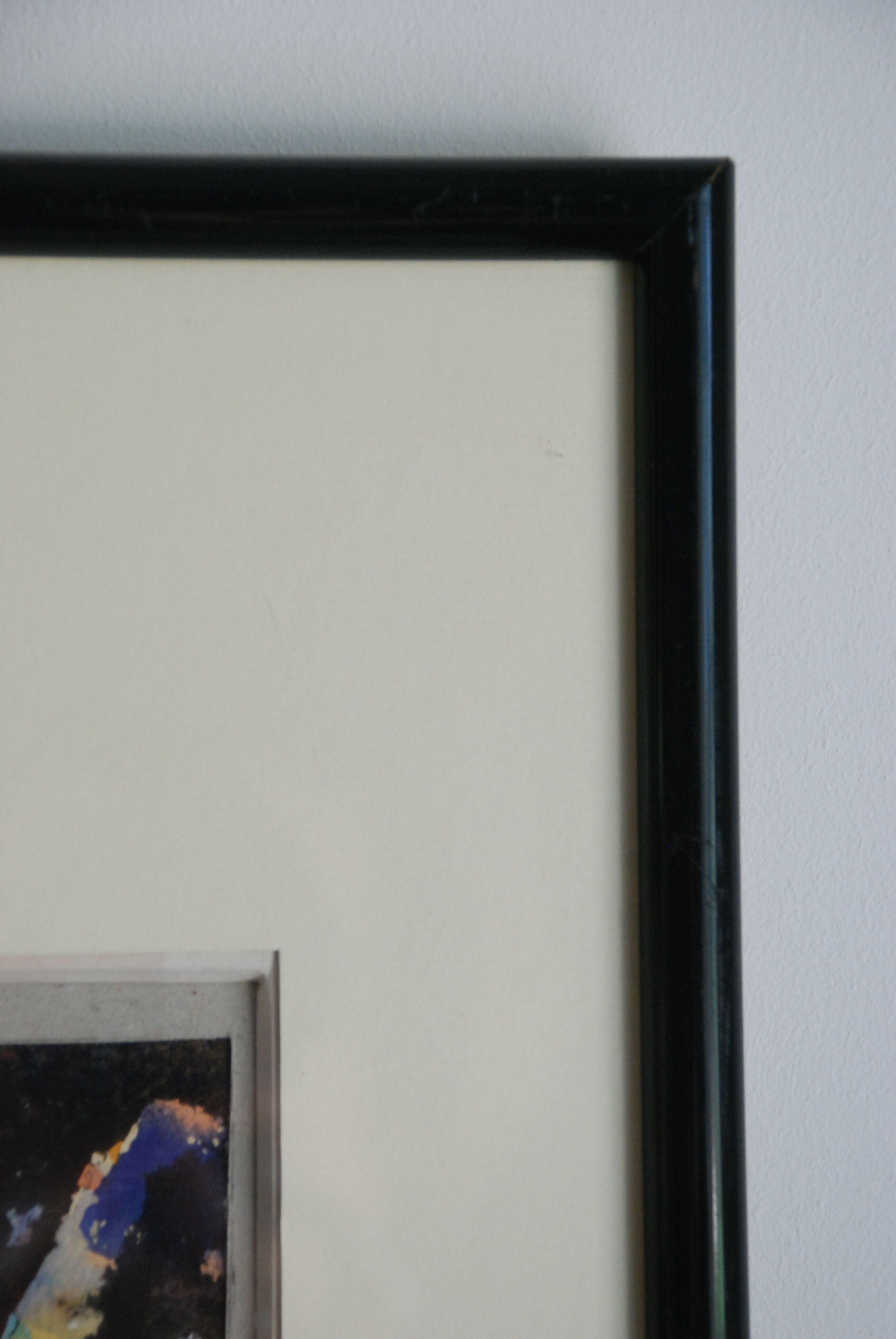 Abstract painting Daniel Bohbot vintage