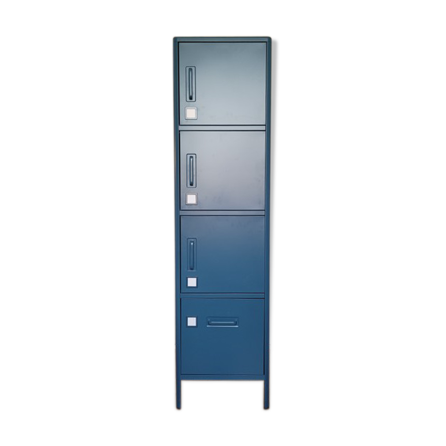 Storage cabinet for bedroom or desk in blue steel (IDASEN IKEA range 2021)