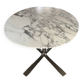 Arabescatto marble table Paul Legeard