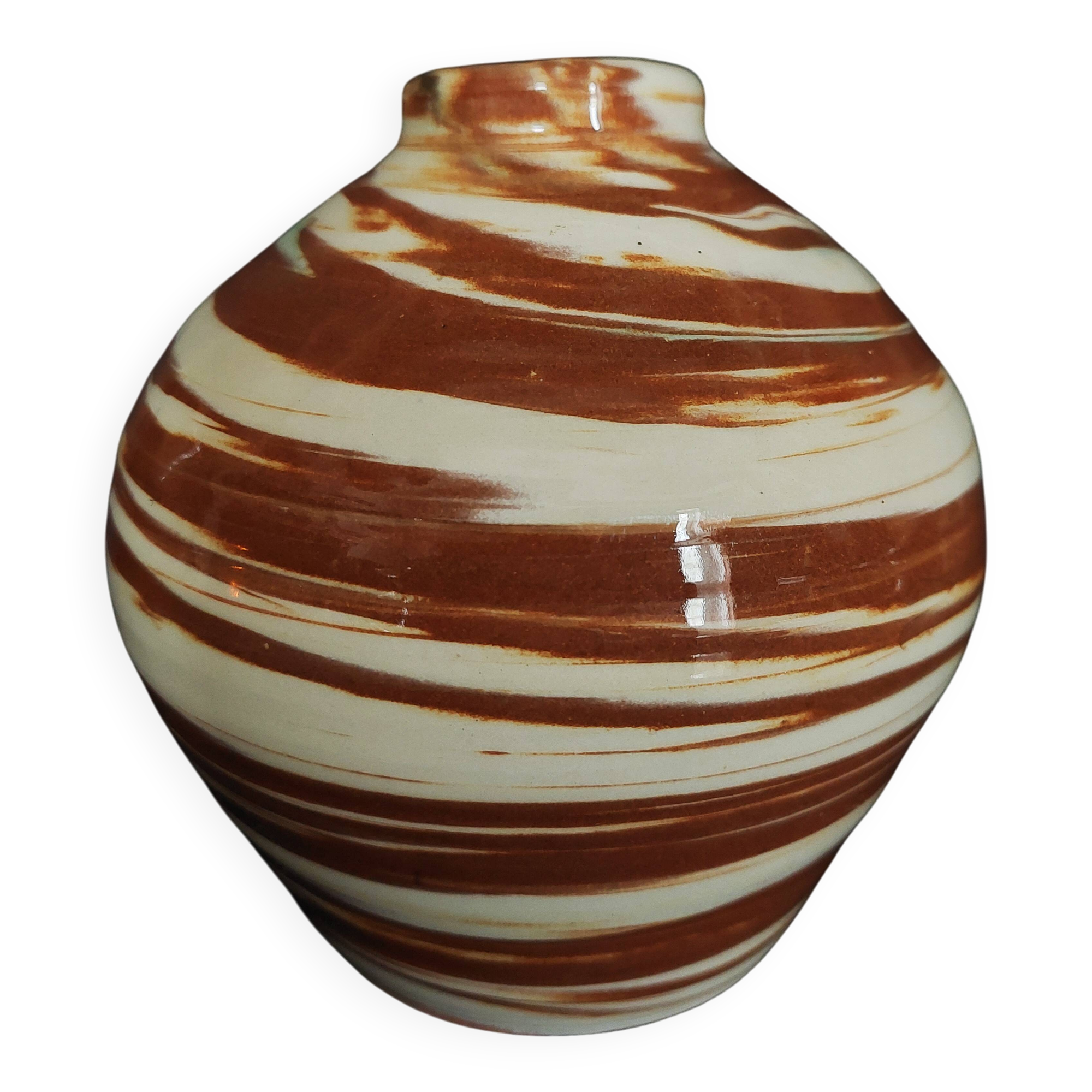 Vintage mixed clay vase