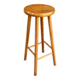 High wooden stool