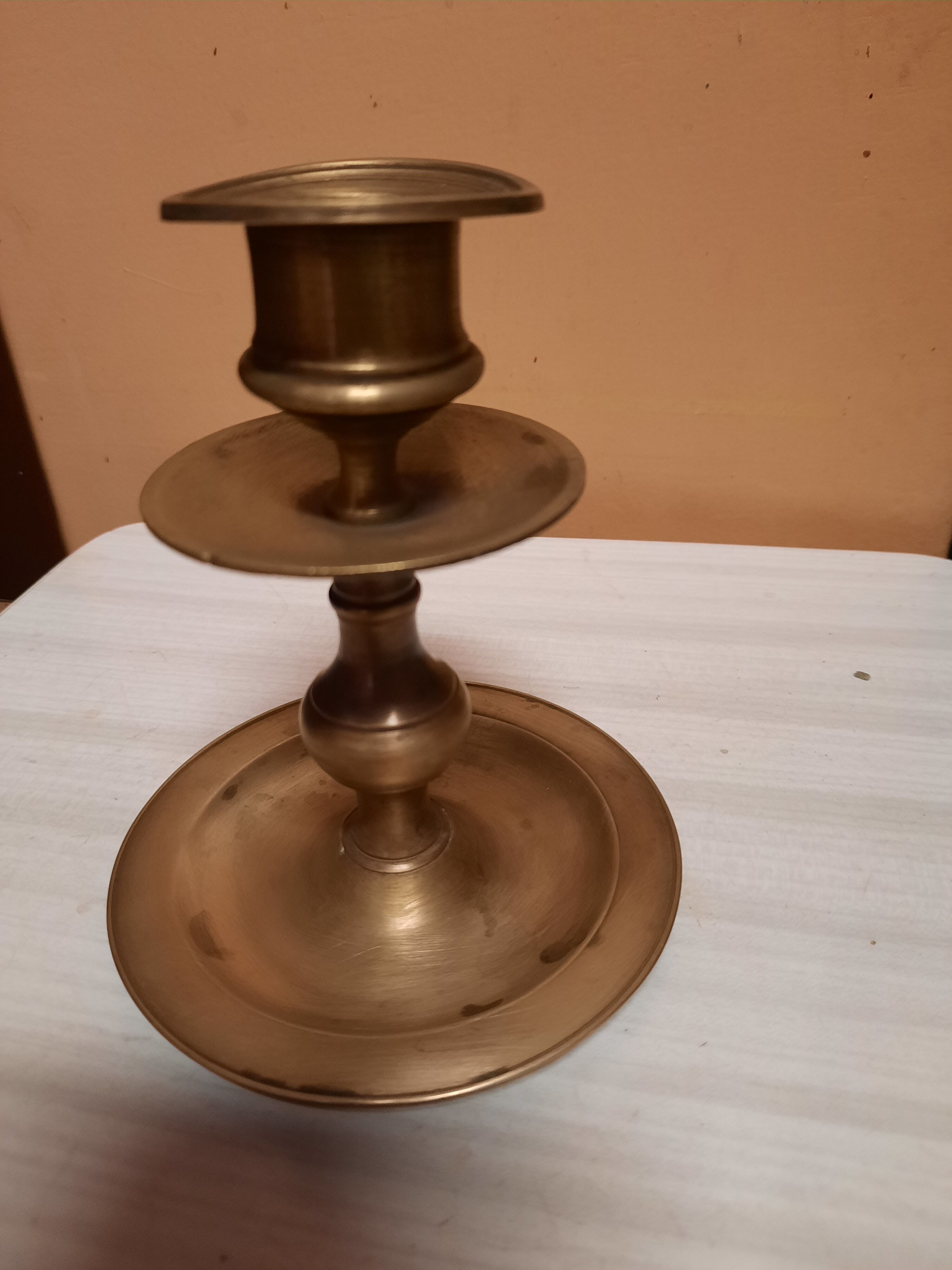 Golden candle holder