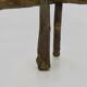 Brutalist wooden bench. Solid wood bench. Folk Art.