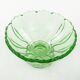 Ring Around fruit bowl, mid-century modern, pressed glass, Ząbkowice, Poland, 1950s