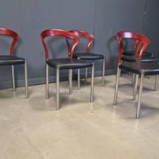 Vintage Lotus chairs by Hartmut Lohmeyer for Kusch & Co., 1970s, set of 6