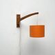 Mid-century cantilever wall lamp with a pivoting arm, 1960s.