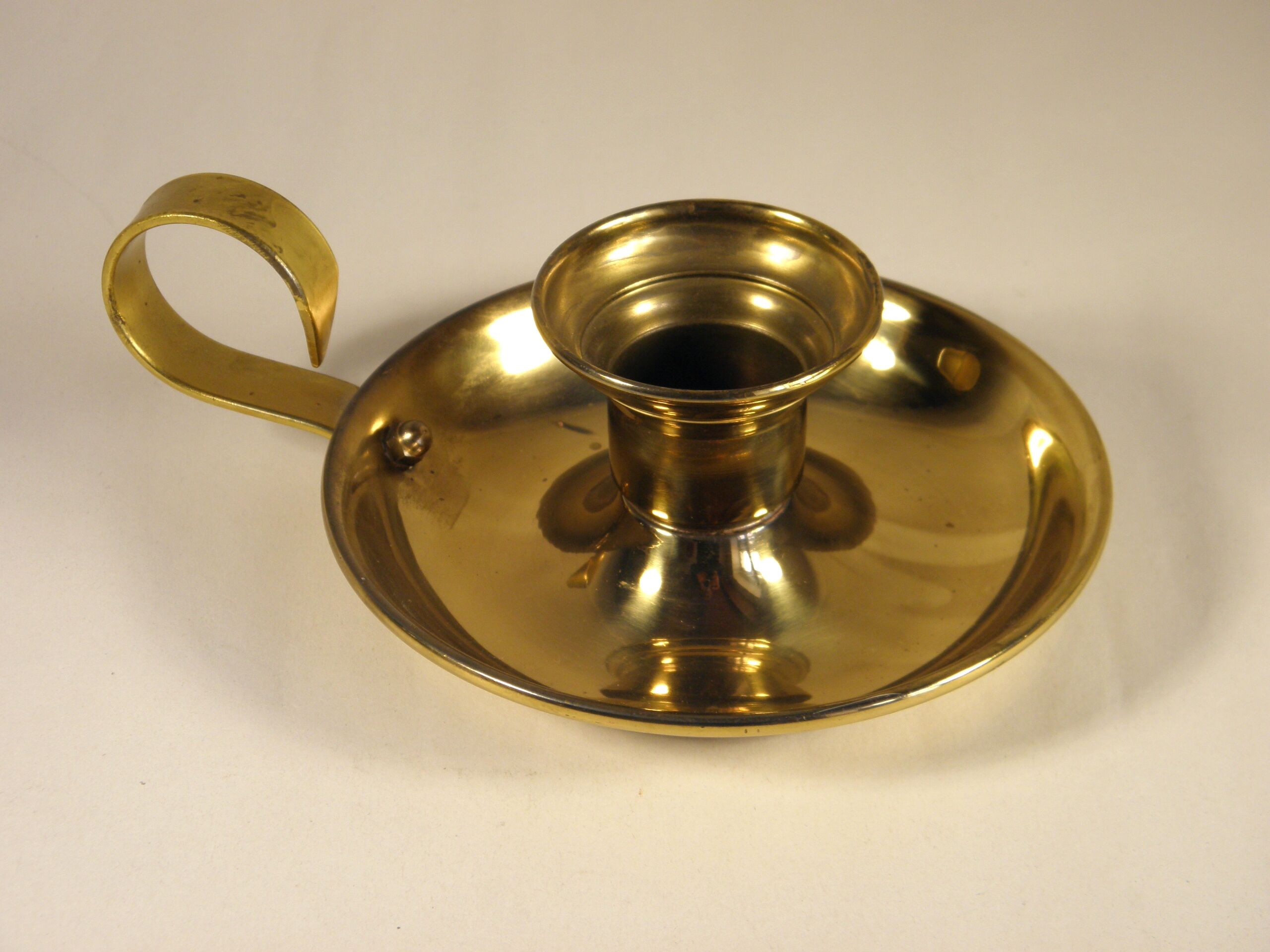 Gilded brass candlestick