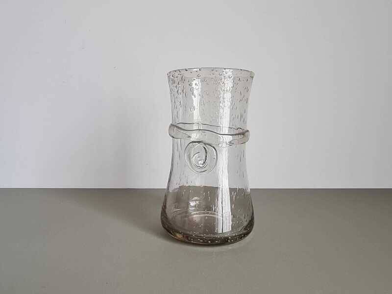 Bubble glass vase from Biot, France | Hand-blown vintage