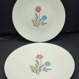 Lot of 8 Vintage Ceranord Saint-Amand Aster Tableware from the 1950s-60s.