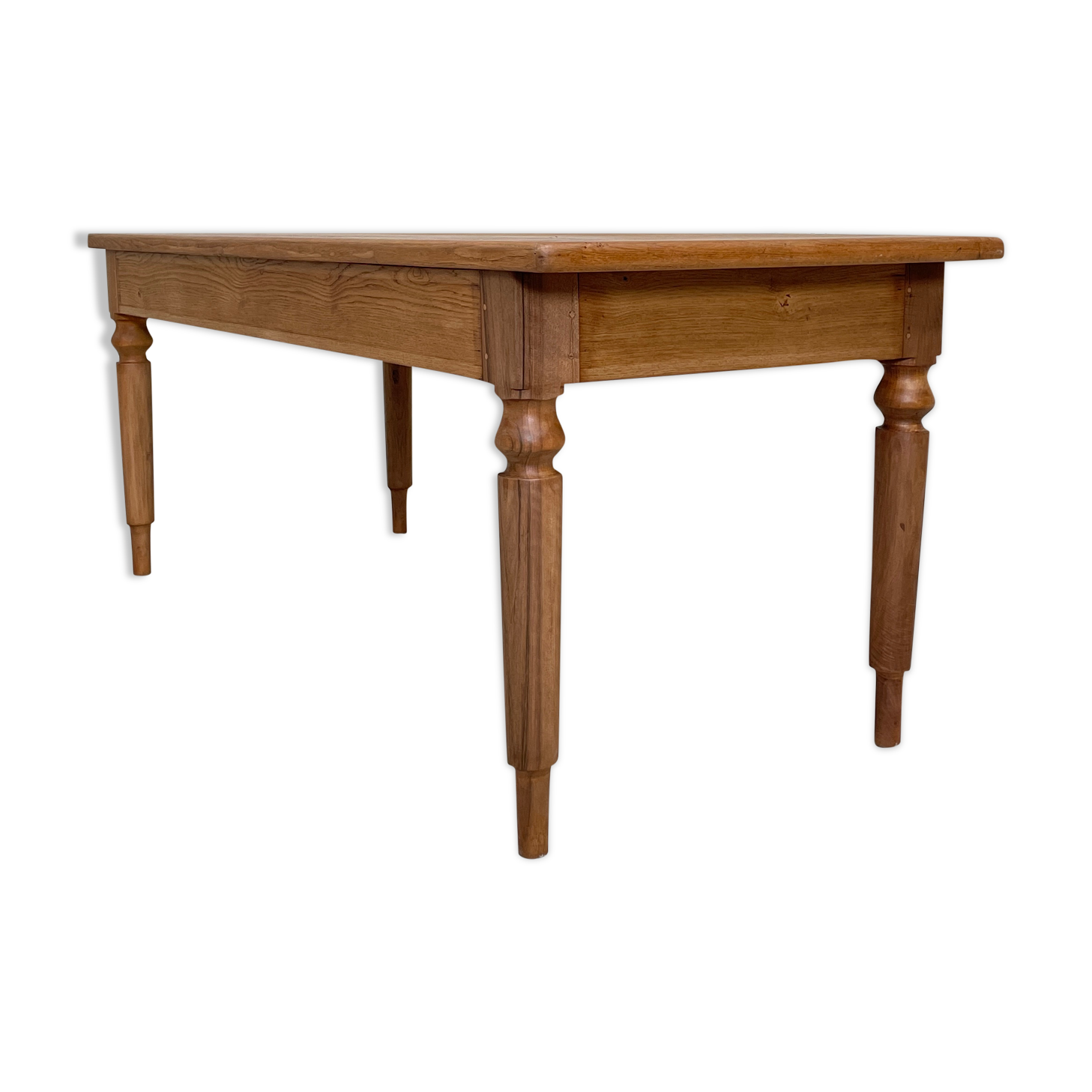 Solid wood farmhouse table
