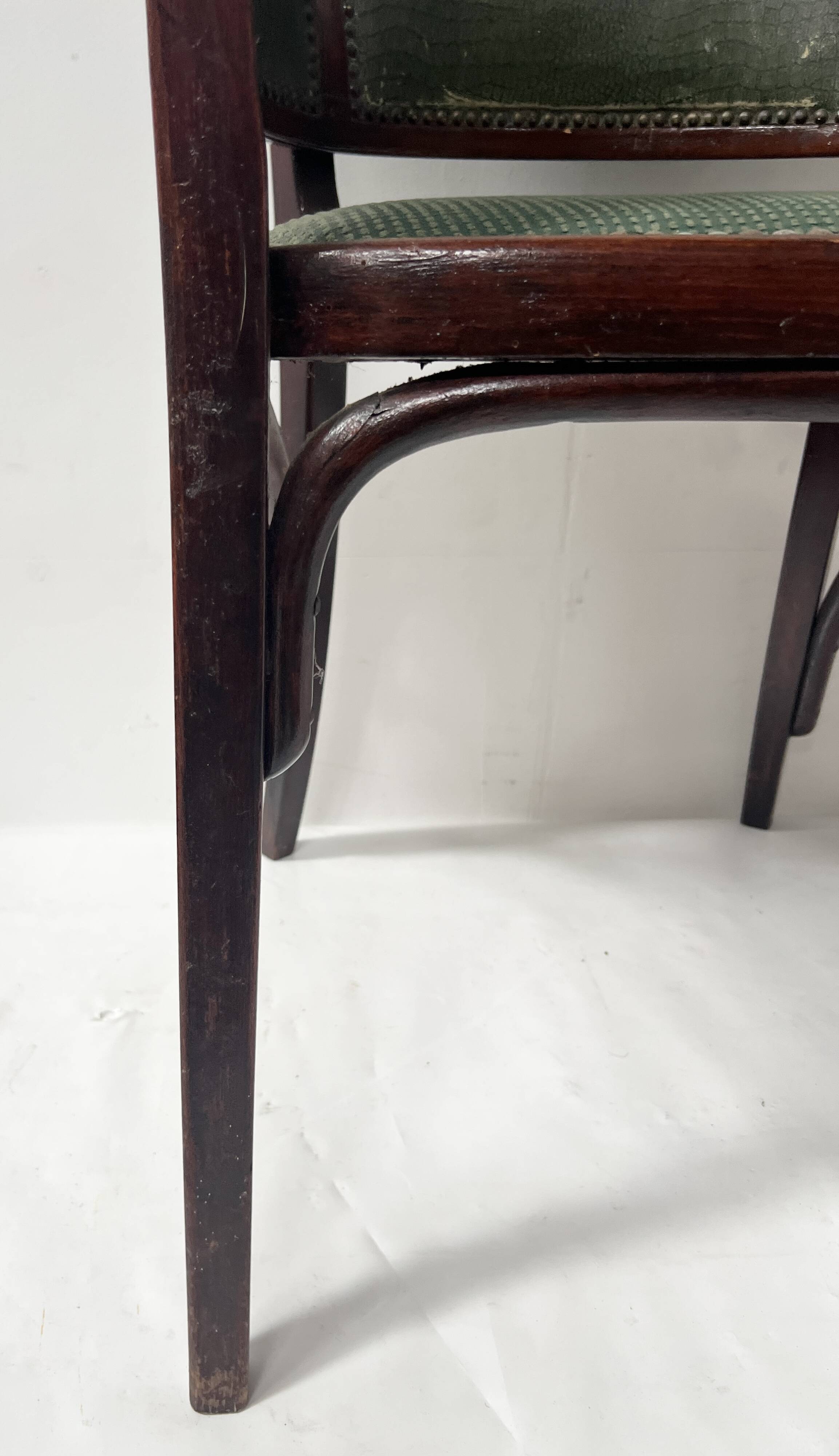 Art deco armchair in courbet wood "maison thonet" 20th century