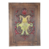 Old polychrome carved panel