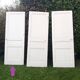 Communication door H220xW80.5cm, old panelled with moulding.