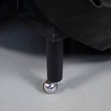 Vintage Leather Sofa on Wheels, 1970s