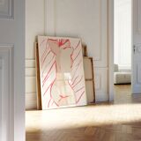 Female figure giclee art print, 50x70cm