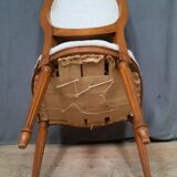 Series of 6 Louis XVI style medallion chairs