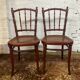 Paire de chaises bistrot Thonet estampillées