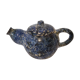 Théière bleu vintage terre cuite