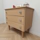 Vintage chest of drawers with silver handles