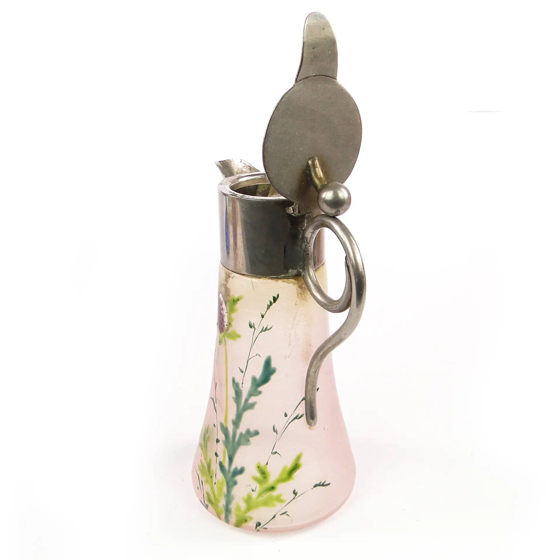 Carafe, Art Nouveau, glass, Czechoslovakia, early 20th century