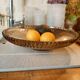 Art Deco cut or dish in smoked glass