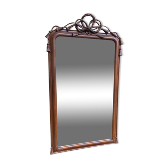 Miroir époque Louis Philippe à fronton 85x153cm