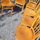 6 bistro chairs in curved beech from the 70s