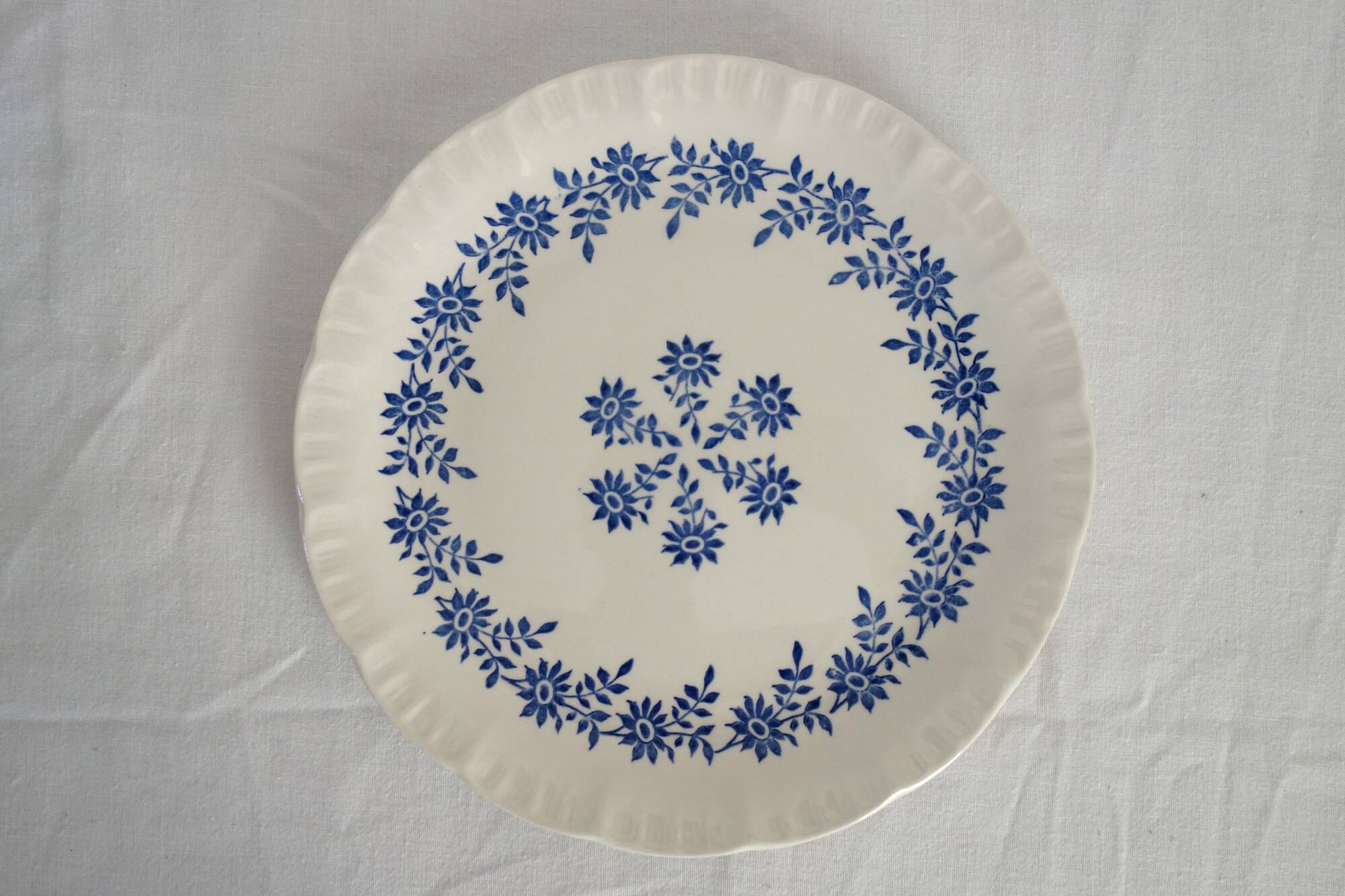 8 vintage dessert plates Dany model, Digoin Sarreguemines