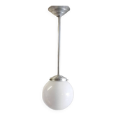 Suspension vintage globe opaline - mid. XXéme