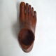 Cendrier pied en bois sculpté