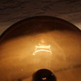 Smoked glass ball lamp