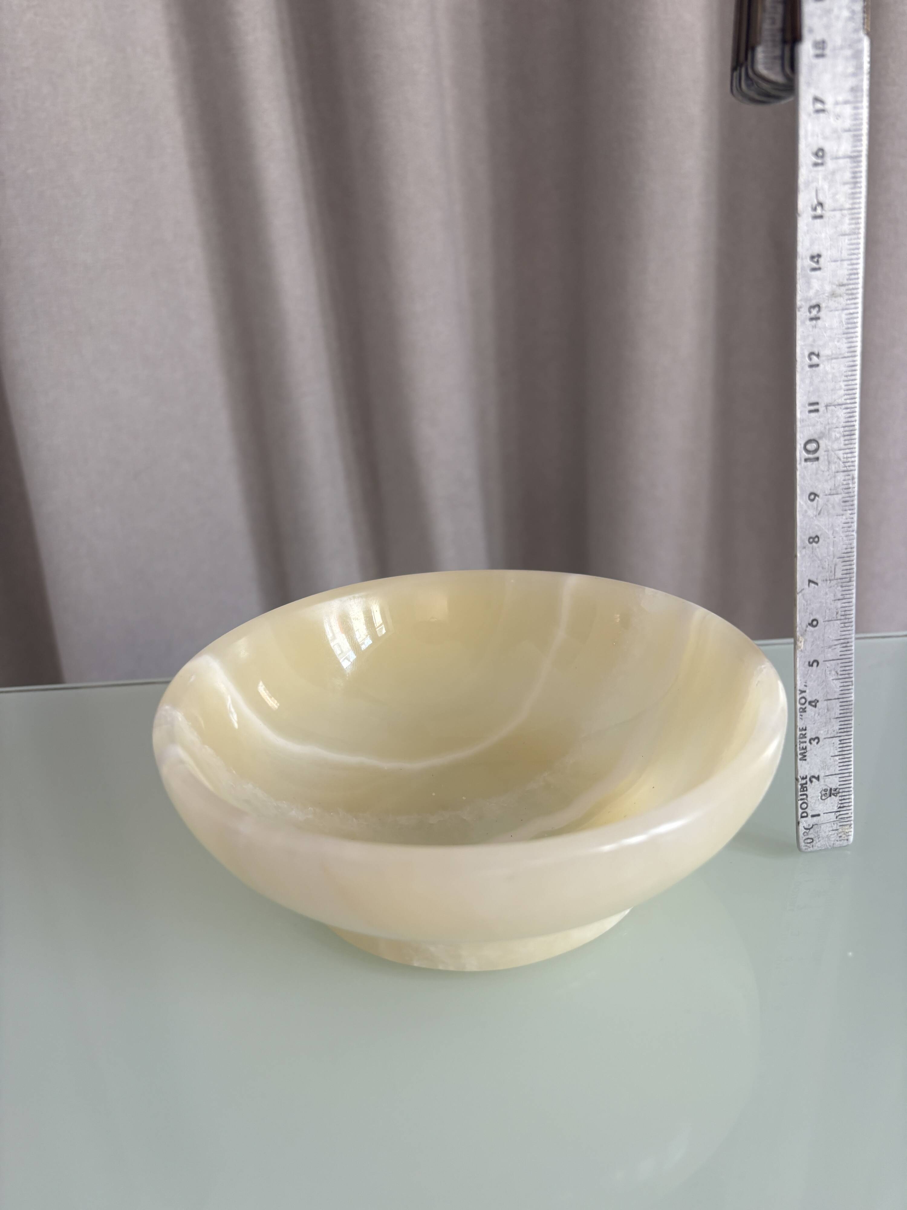 Vintage decorative onyx bowl