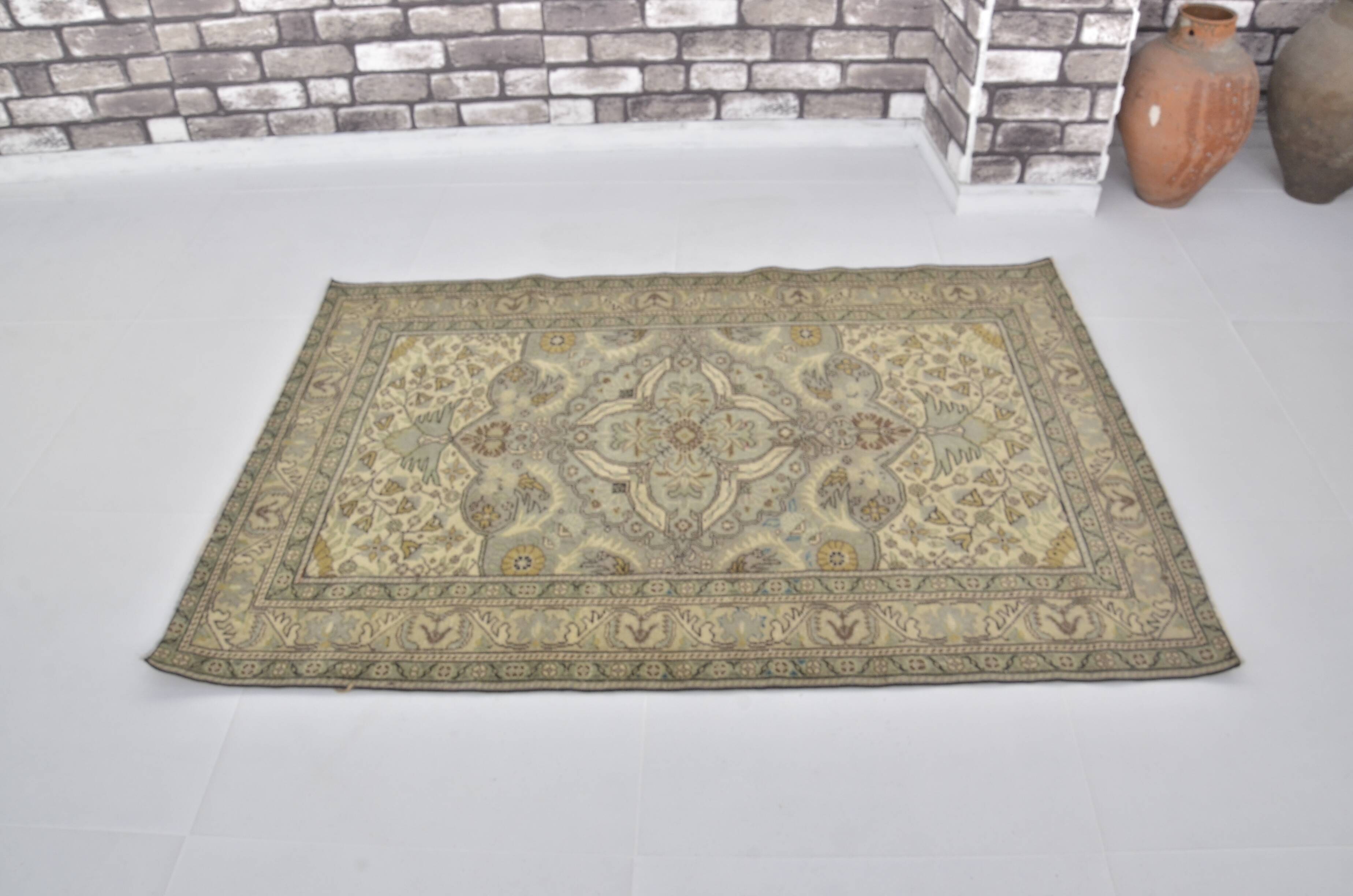 Geometric Anatolian Green Rug sku 1174