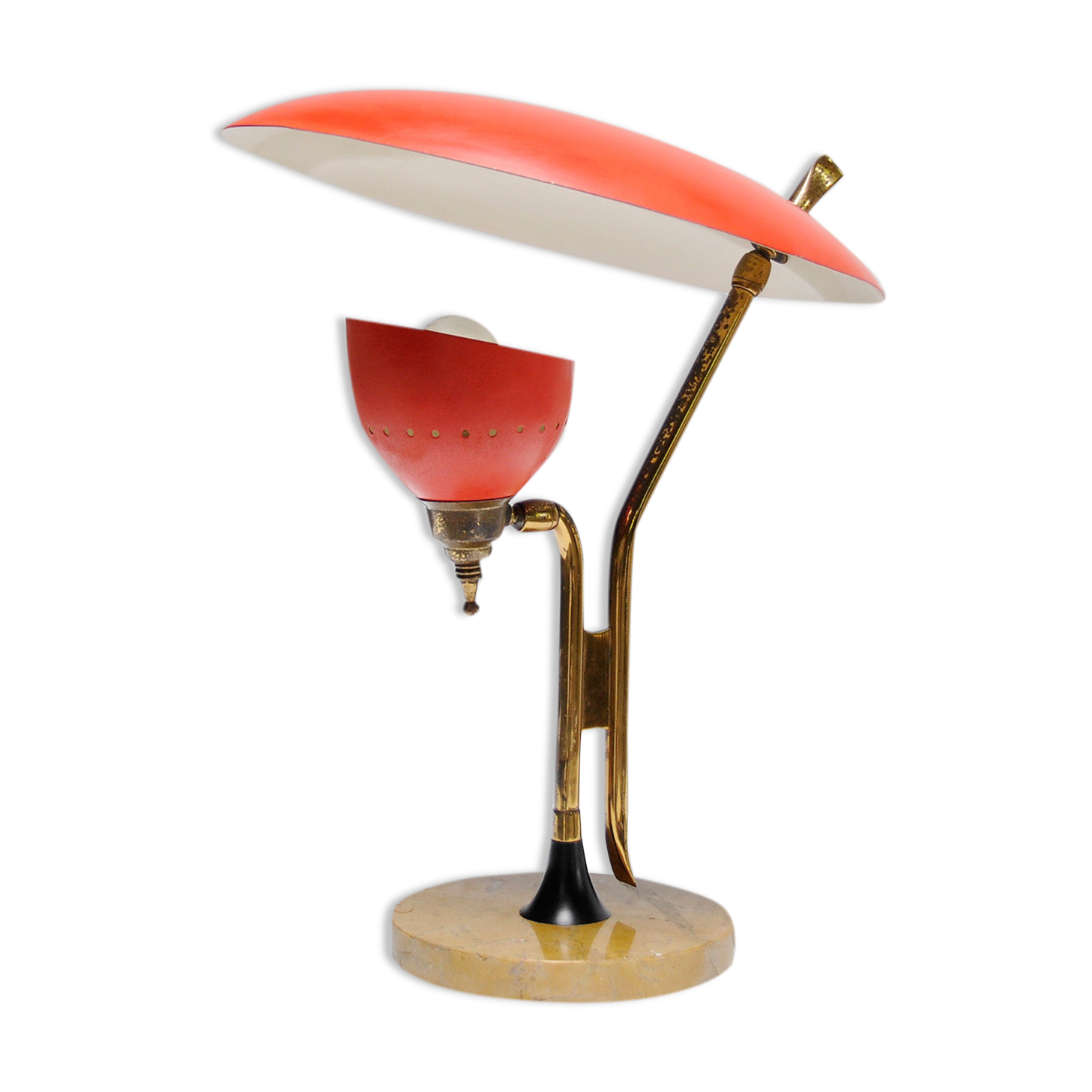 Mid-Century Italian Table Lamp by Oscar Torlasco for Lumen Milano, 1950s