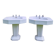 2 pedestal sinks in Art Deco style
