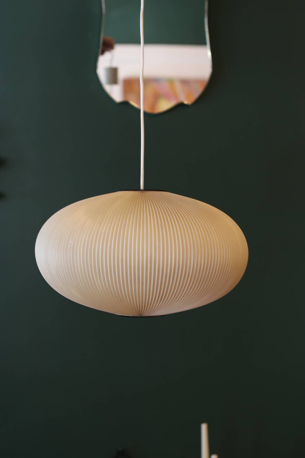 Pleated suspension in rhodoid –  rispal, france, 1950s