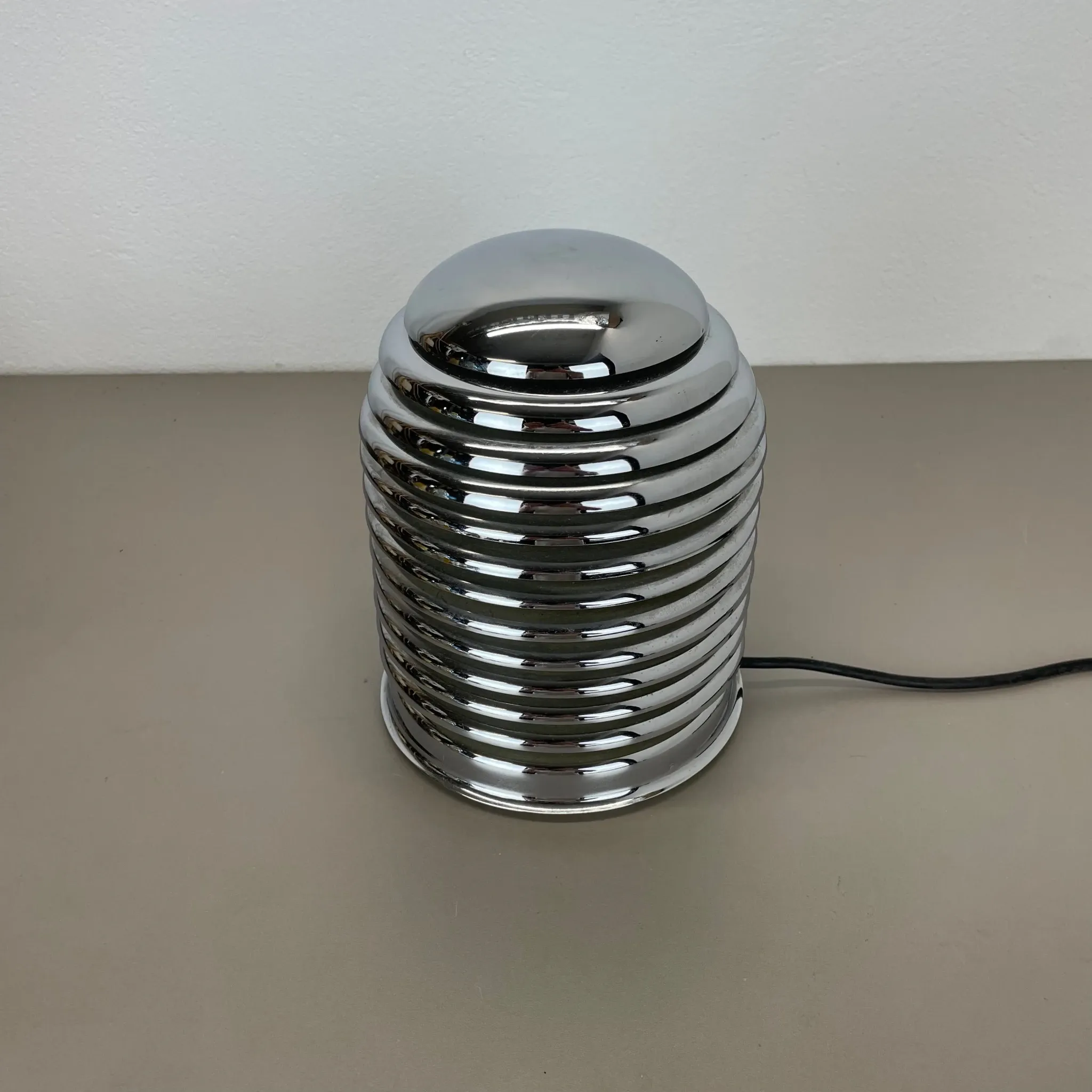 Vintage Table Lamp made of Chromed Metal by Kazuo Motozawa for Staff Leuchten, Germany, 1970s