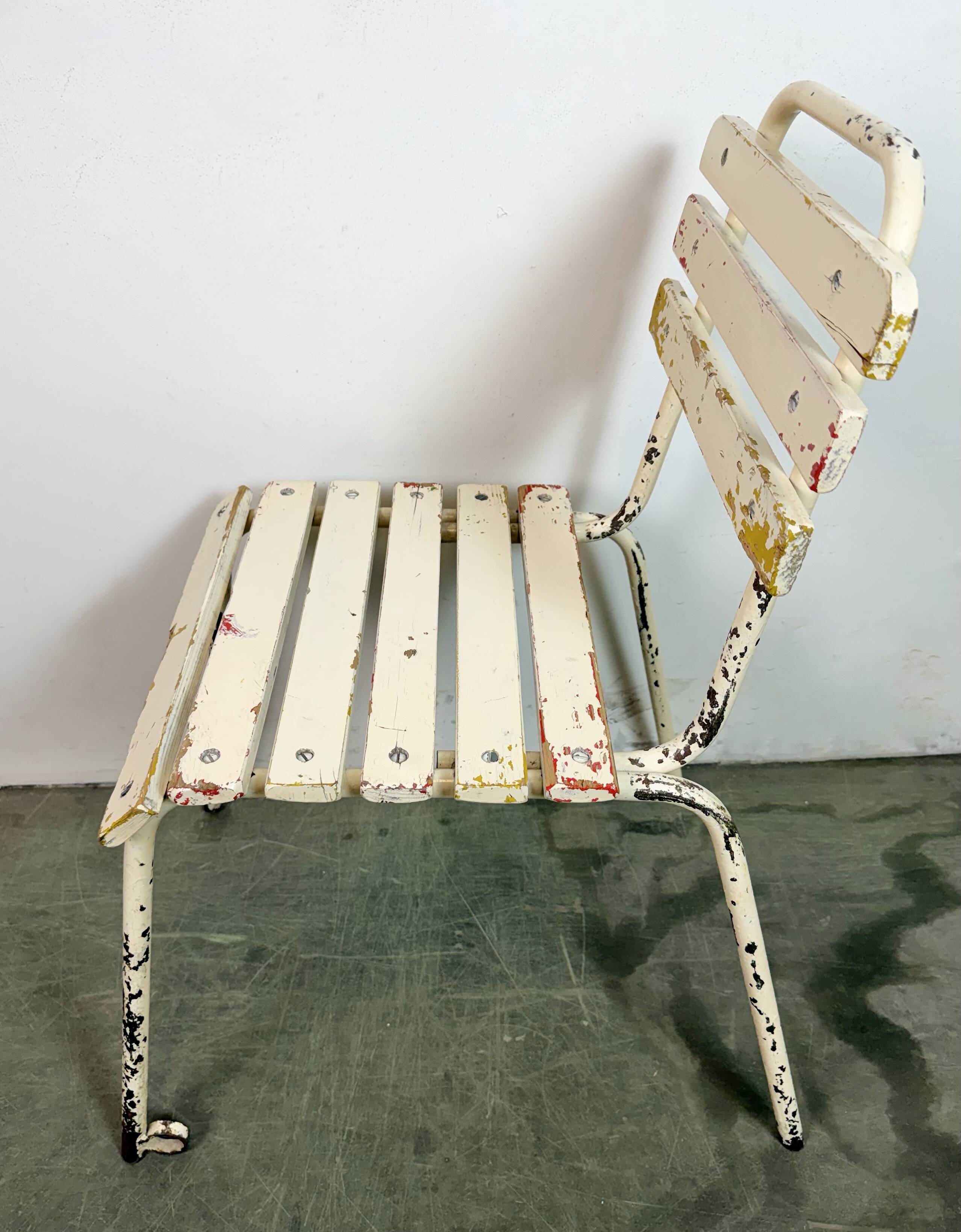 Vintage Beige Industrial Chair, 1960s