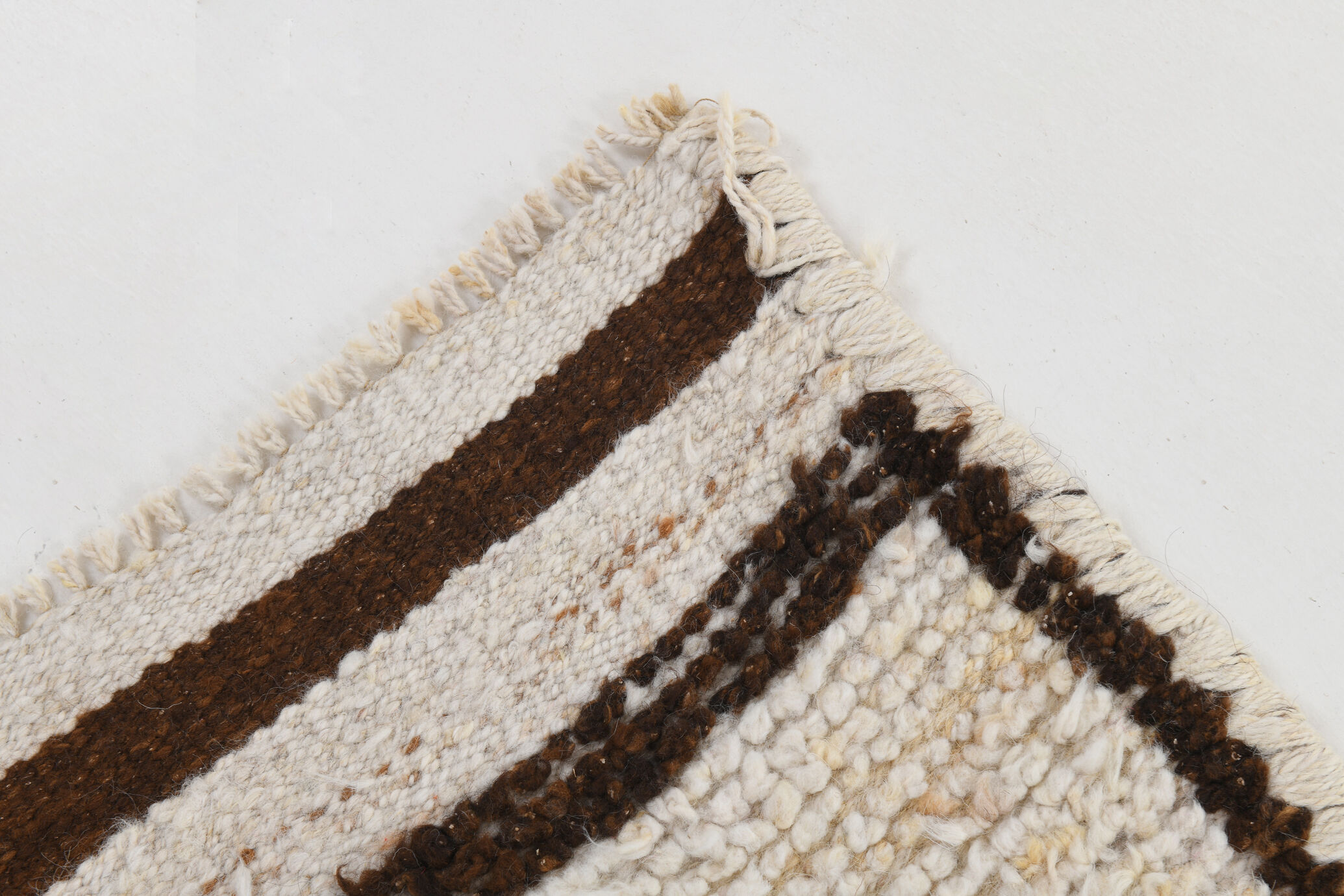 Tapis coureur beige & marron