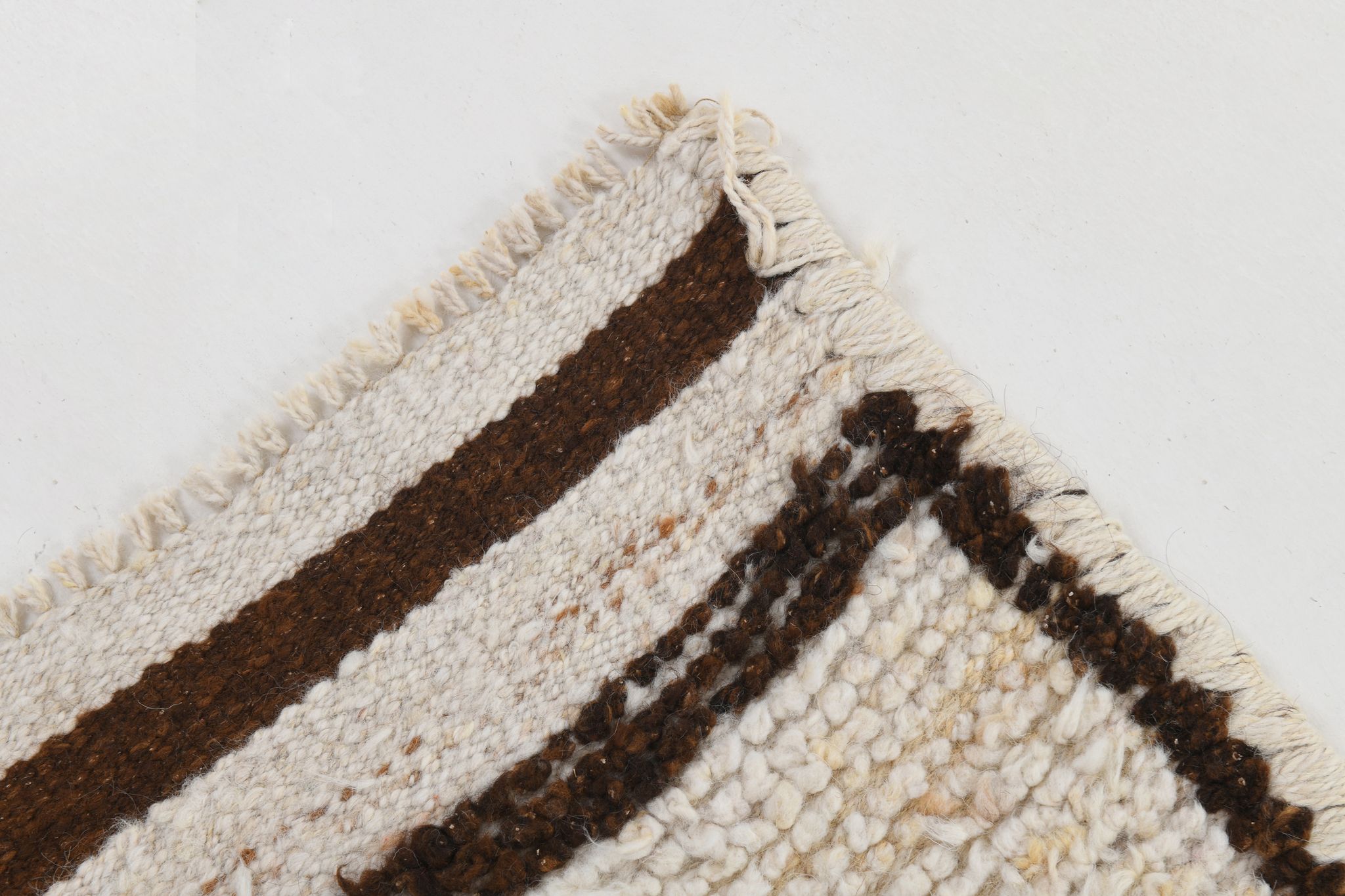 Tapis coureur beige & marron