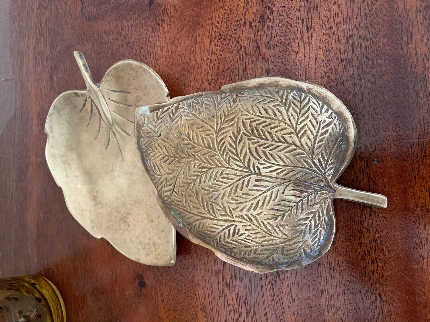 Brass leaf trays