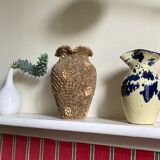 Shell vase from the 70s vintage sandblasted