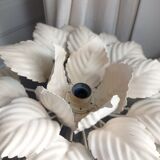 Vintage metal flower wall lamp